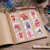 Наклейки бумажные «Сладости» , 11 × 15,5 см