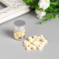 Сургуч в гранулах в баночке "Восьмигранник" льняной 9 гр 4,5х3х3 см