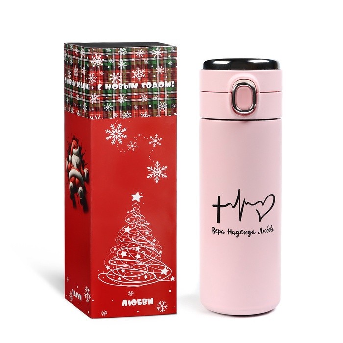 Термос «Пульс», 400 мл, с датчиком температуры