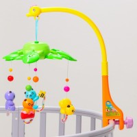 Мобиль музыкальный «Музыкальные листья. Панды», на батарейках