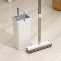 Швабра с отжимом и ведром Raccoon «Компакт», ведро 17×12.5×34 см, 5.5 л, швабра с насадкой ПВА 28×4.5×121 см