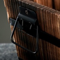 Набор деревянных кашпо, 6-ти угольных 19х16х13см