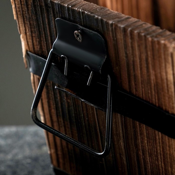 Набор деревянных кашпо, 6-ти угольных 19х16х13см Набор деревянных кашпо, 6-ти угольных 19х16х13см