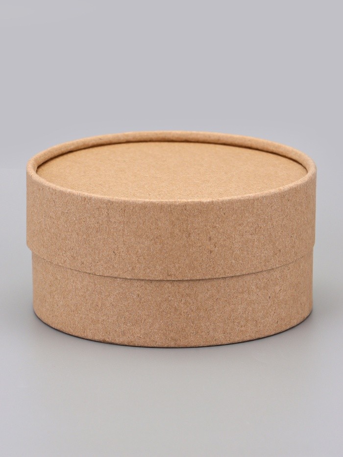 Набор круглых подарочных коробок, завальцованные крафт, набор 12 шт., 12×6 см