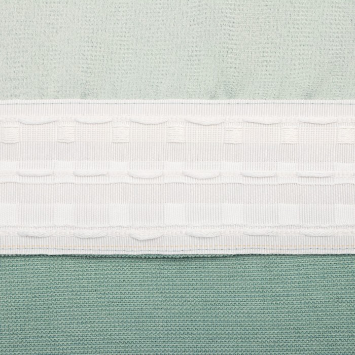 Штора портьерная Этель "Структурная", цвет светло-зеленый, на шторной ленте 270*300 см,100% п/э
