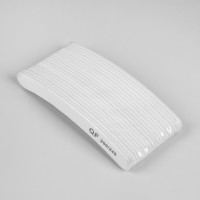 Пилка для ногтей, бумеранг, 200/240 грит, 18 см, фасовка 20 шт, белая