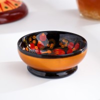 Солонка для каравая, 6,5×3 см, хохлома