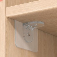 Полкодержатель с клейкой поверхностью ТУНДРА, 60×60 мм, одинарный, прозрачный