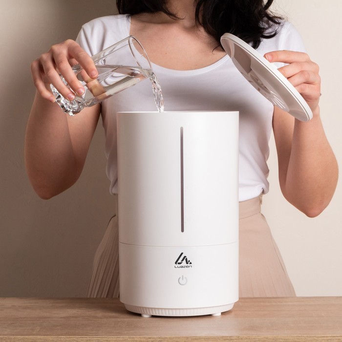Увлажнитель воздуха Luazon HM-8, ультразвуковой, 25 Вт, 4 л, 20 м², белый