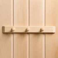 Вешалка для бани и сауны, липа, 30×5×6.5 см, 3 крючка, «Добропаровъ»