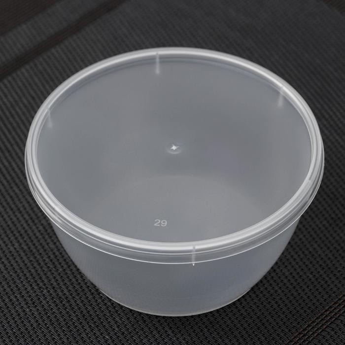 Банка с крышкой «Супница», 360 мл, d=11,2 см, цвет прозрачный