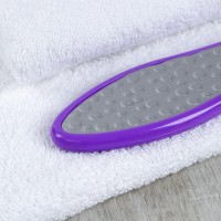 Тёрка для ног, лазерная, двусторонняя, 26 см, цвет МИКС