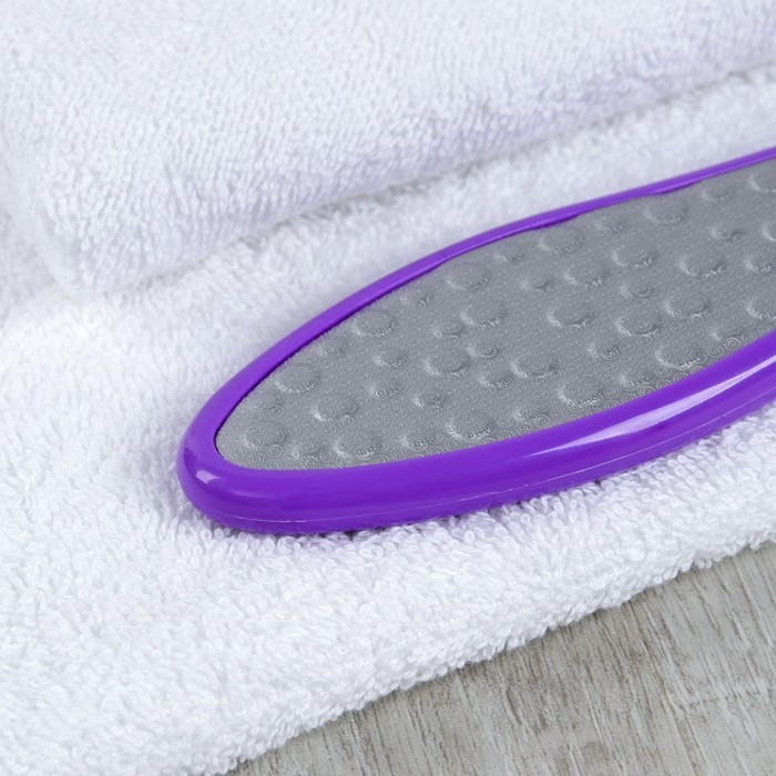 Тёрка для ног, лазерная, двусторонняя, 26 см, цвет МИКС