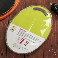 Набор кухонный, 3 предмета: нож, ножницы с антиналипающим покрытием, овощечистка, цвет фиолетовый