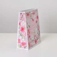 Пакет подарочный ламинированный, упаковка, «With Love», MS 18 х 23 х 8 см