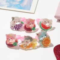 Кольцо детское «Выбражулька» котики и фруктики, форма МИКС, цветное, безразмерное