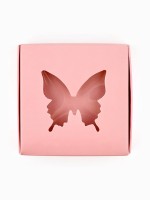 Коробка под бижутерию с окном «Бабочка», 7.5 х 7.5 х 3 см