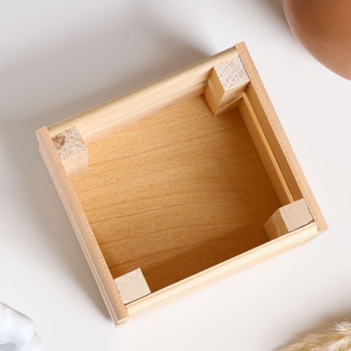 Подарочный ящик «Однушка», 12×11×9 см, деревянный