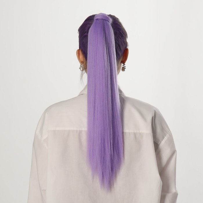 Хвост накладной, прямой волос, на резинке, 60 см, 100 гр, цвет светло-русый(#SHT30A)