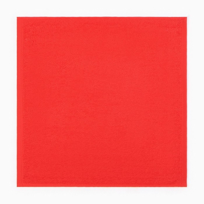 Набор новогодних махровых полотенец "Этель" "Снежинки" 30х30 см-4 штуки, хлопок 340г/м2