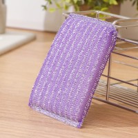 Губка для посуды Доляна, со стальной стружкой, 12×9×1.5 см, МИКС