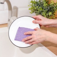 Губка для посуды Доляна, со стальной стружкой, 12×9×1.5 см, МИКС