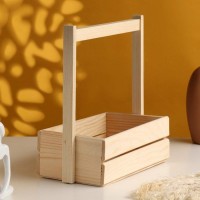 Подарочный ящик, 27×14×24.5 см, деревянный, с ручкой