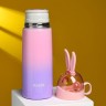 Термос Мастер К «Кролик», 350 мл, 26×7 см, сохраняет тепло 8 ч, с помпой, нержавеющая сталь, МИКС