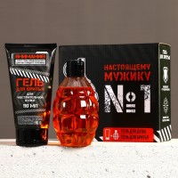 Подарочный набор «Только для реального мужика»: гель для душа 250 мл и гель для бритья 110 мл, HARD LINE