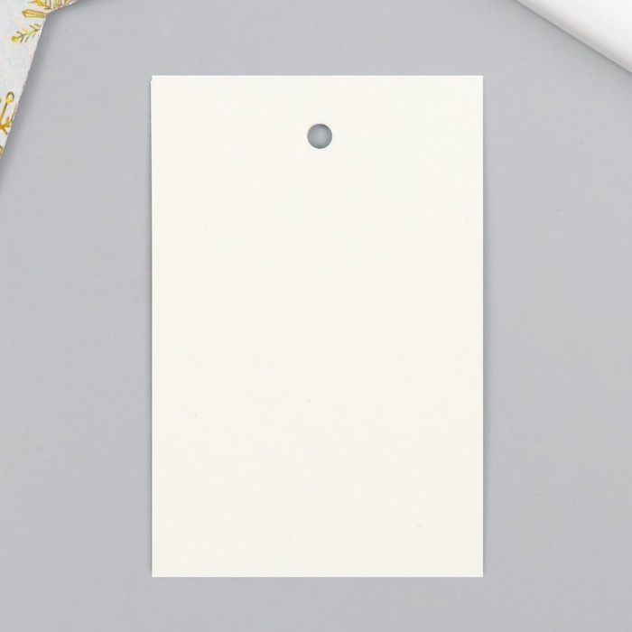 Бирка картон "Перышки" 4х6 см