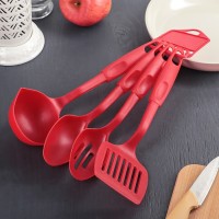 Набор кухонных принадлежностей Доляна «Радуга», 4 предмета, цвет фиолетовый