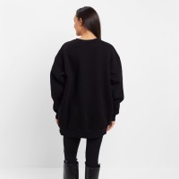 Свитшот женский MINAKU: Casual Collection, чёрный, размер 44