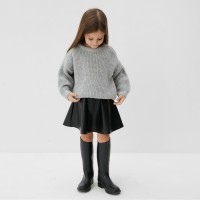 Джемпер детский KAFTAN, размер 30 (98-104 см), светло-серый