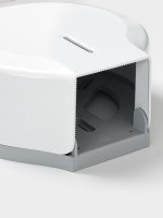 Диспенсер для туалетной бумаги SAVANNA, пластик, белый, втулка 4 см