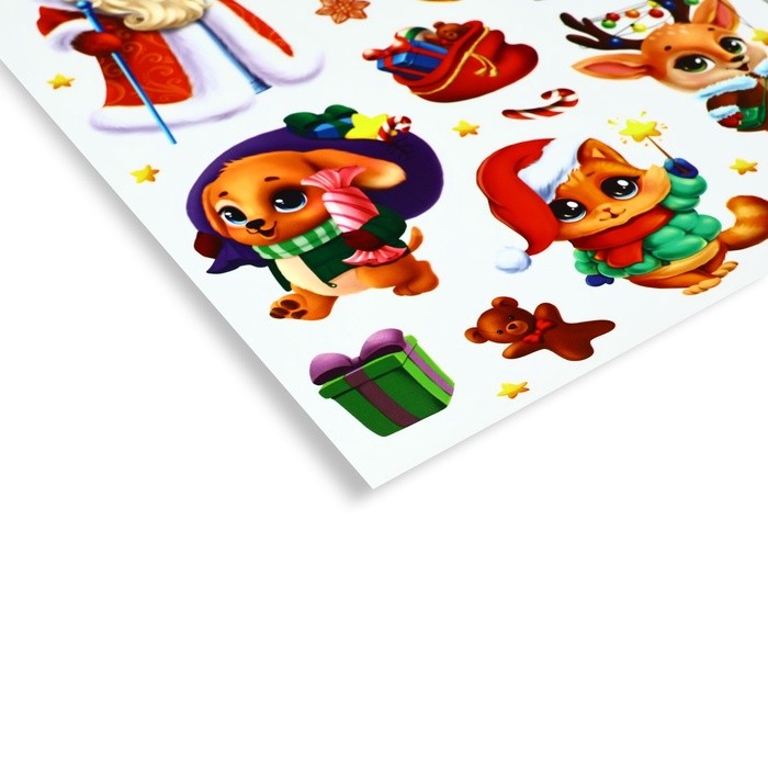 Наклейка интерьерная «С Новым годом», 21 х 29.5 см