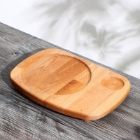 Подставка для сковороды Adelica, для подачи горячего, пропитано минеральным маслом, 30,5×22 см, берёза