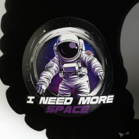 Подушка для путешествий надувная Space, чёрная