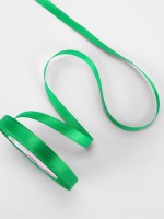 Лента атласная, 10 мм × 23±1 м, зелёная №19