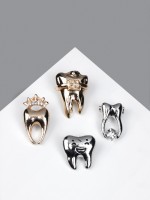 Брошь «Зуб», форма МИКС, МИКС, (неделимая фасовка 12 шт., цена за шт.)