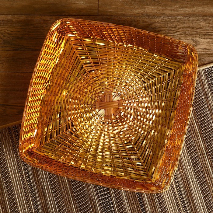 Корзинка для фруктов "Аниса" алюминий, 51х50х8 см