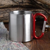 Кружка туристическая с карабином «Иди в поход», 180 мл