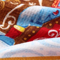 Набор новогодних кухонных полотенец Доляна «С новым годом» 35×60 см-4 штуки, 100% хлопок