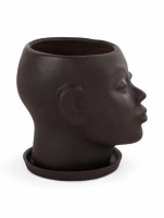 Декоративный горшок «Голова» коричневый, 1.3 л, 16×14×15 см