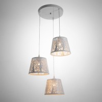 Светильник BayerLux "Чаща" 3хЕ27 40Вт белый 40х40х20-90см