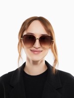 Очки солнцезащитные uv 400, дужка 13.5 см, ширина 13.4 см, линза 5.6×6 см