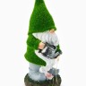 Садовая фигура из полистоуна «Гном с лейкой», 26.8×11.5×11.5 см, с подсветкой