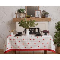 Скатерть "Этель" Love is 149х180см, 100% хл, саржа 190 г/м2