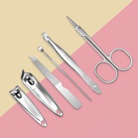 Набор маникюрный, 6 предметов, в футляре, МИКС