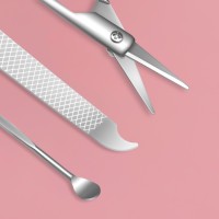 Набор маникюрный, 6 предметов, в футляре, МИКС