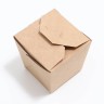 Коробочка для лапши «ВОК» сборная, крафтовая, 9 х 9 х 9 см